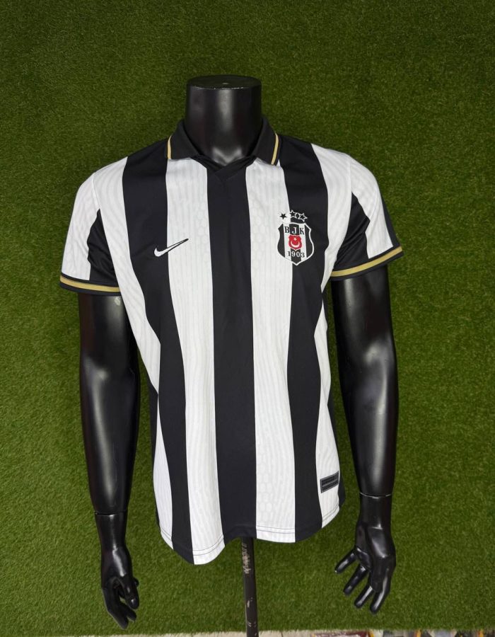 Beşiktaş Siyah Beyaz Klasik Çubuklu 2026-2027 Sezon Forması