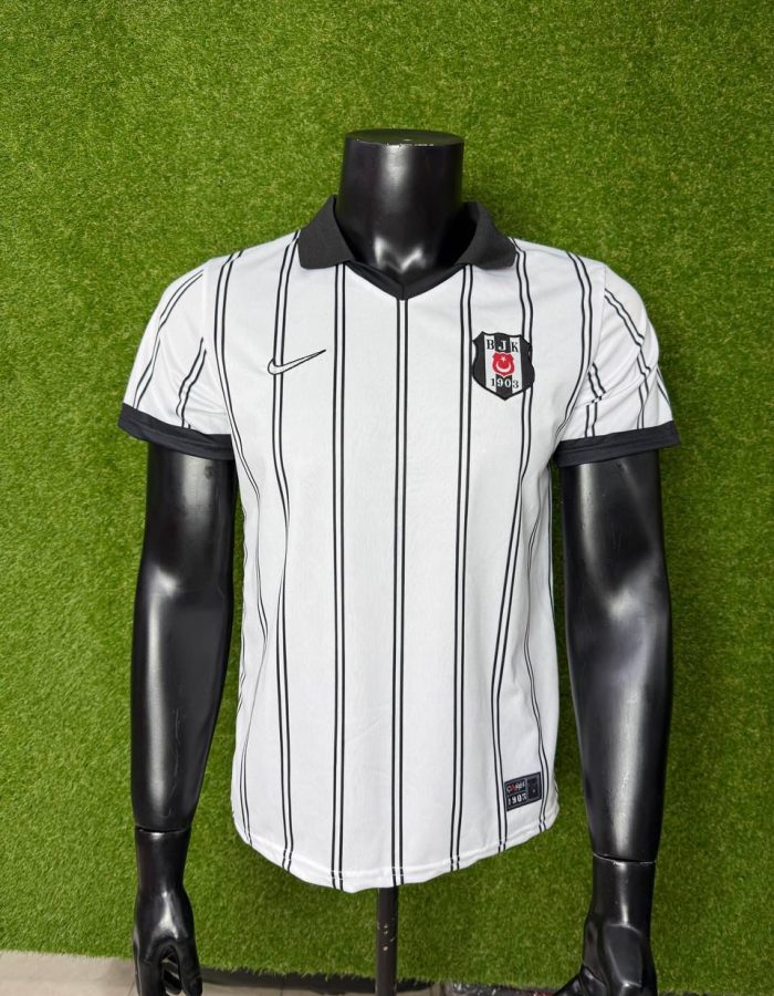 Beşiktaş Beyaz Çizgili 2026-2027 Sezon Forması