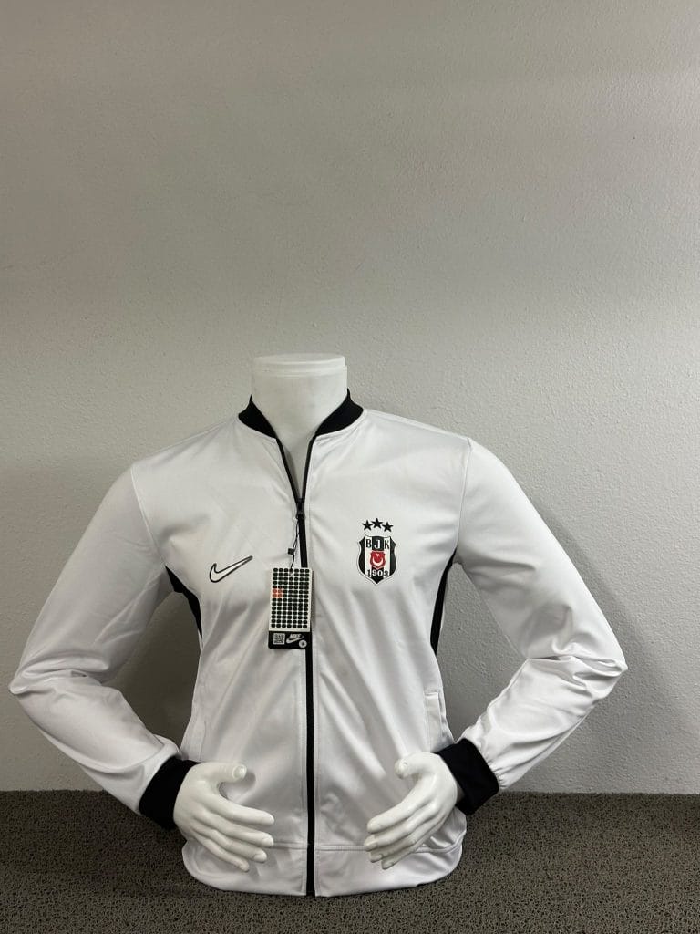 Beşiktaş Beyaz Fermuarlı Antrenman Sweat