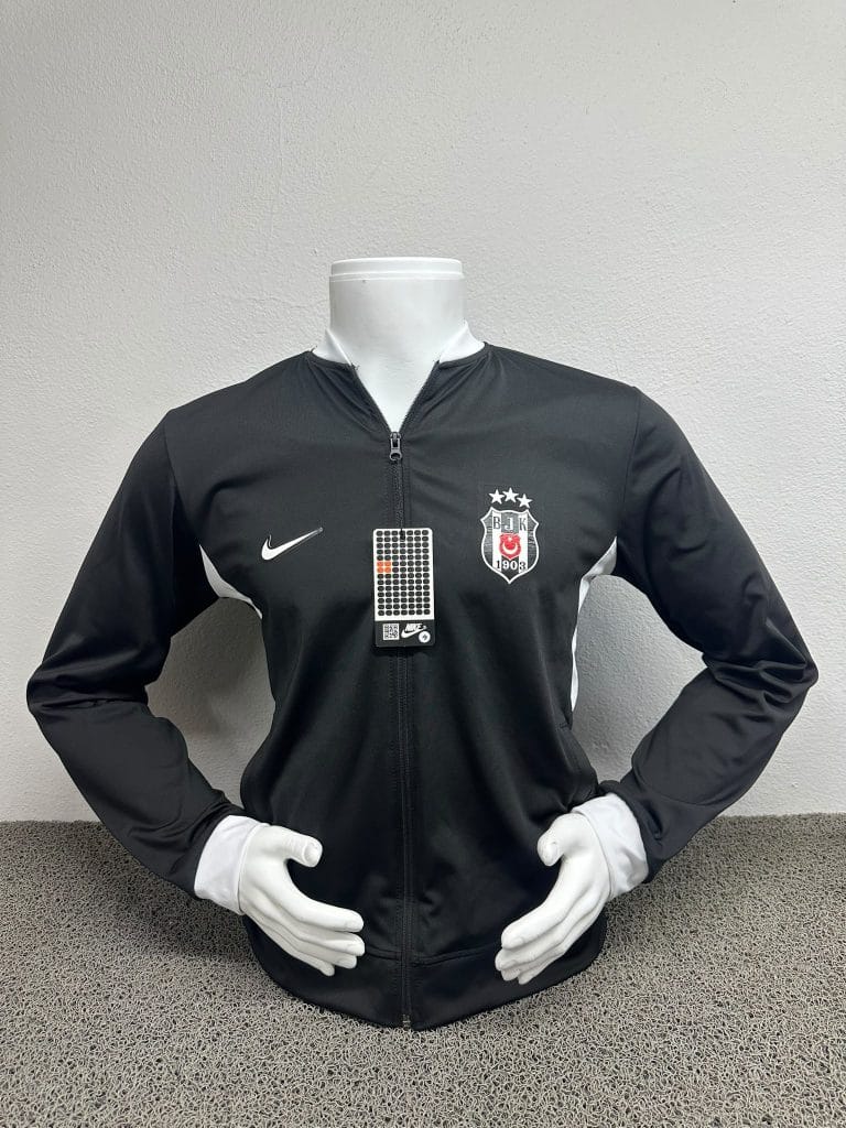 Beşiktaş Siyah Fermuarlı Sweatshirt